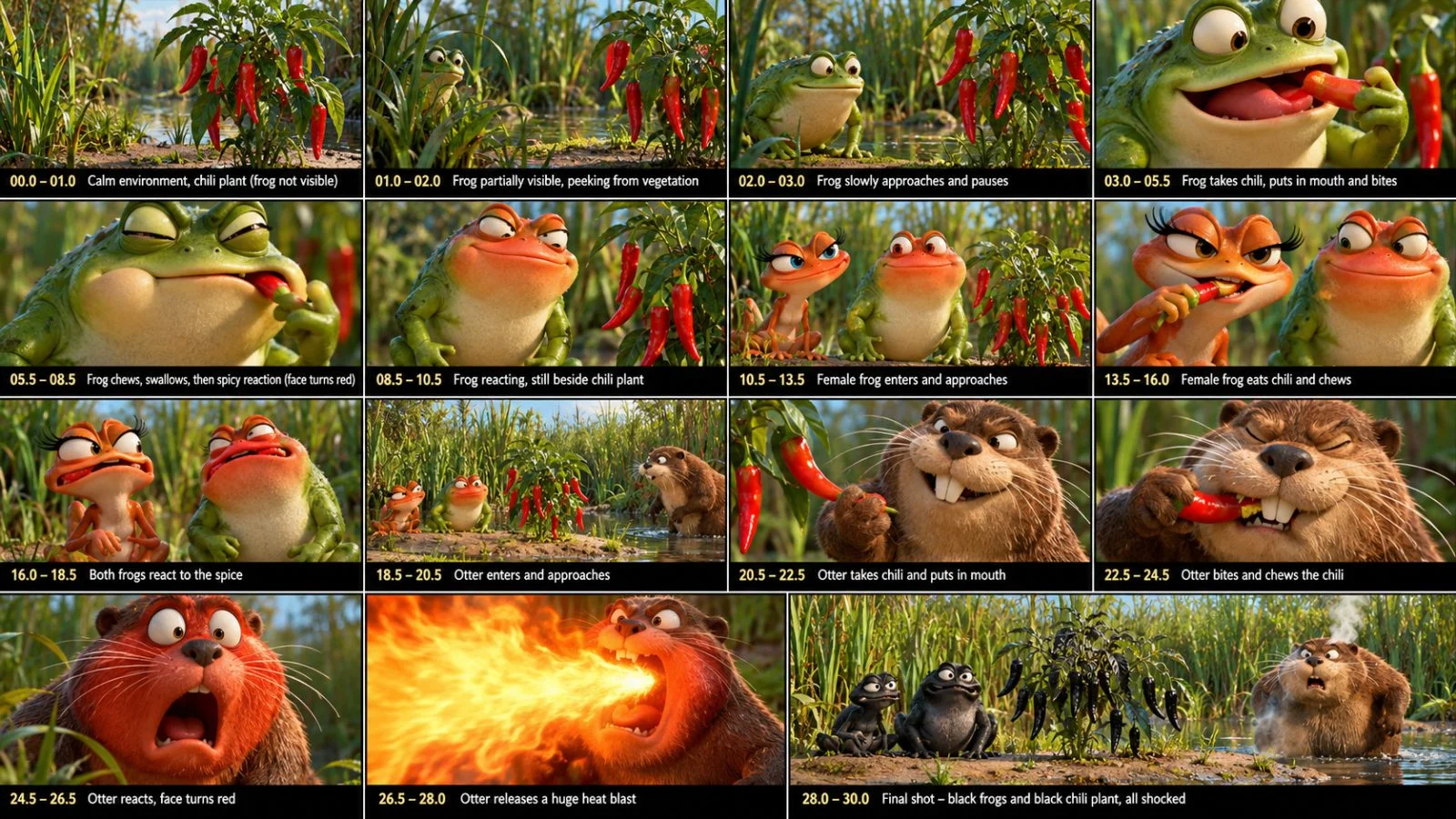 30 sec 🐸 FROG VIRAL 3D ANIMAL COMEDY — ULTRA MASTER PROMPT reference image