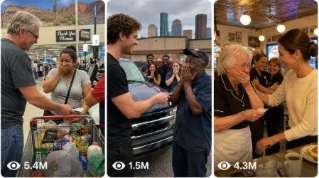 American Billionaire Kindness reference image